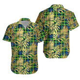 Campbell of Breadalbane Ancient Tartan Vintage Leaves Hawaiian Shirt